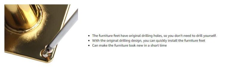 Chrome Strong Metal Material Type Sofa Leg Furniture Parts