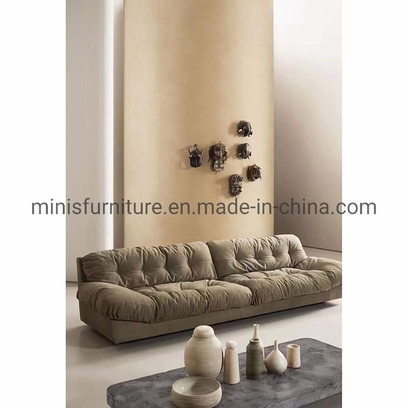 (MN-SF117) Chinese Home/Hotel Living Room Sofa Furniture Modern 3sitter Brown Couch