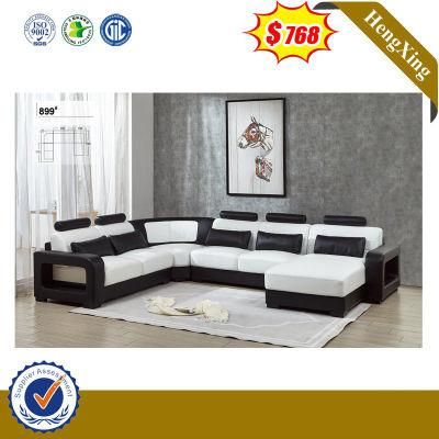 Modern Storage Leisure Sofa Chair Living Room Furniture Coffee Table L Shape 2-Seats Leather Fabric Sofa