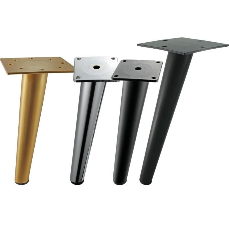 Glossy Furniture Leg Golden Steel Metal Feet for Sofa Chairs Settee Cabinets