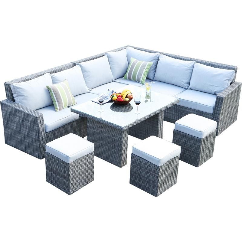 Outdoor Rattan Sofa Balcony Rattan Chair Outdoor Terrace Leisure Rattan Sofa Garden Furniture Custom