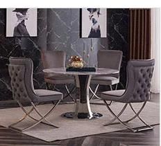 Home Furniture Mirrored Sofa Side Coffee Table with Lamp Table Set