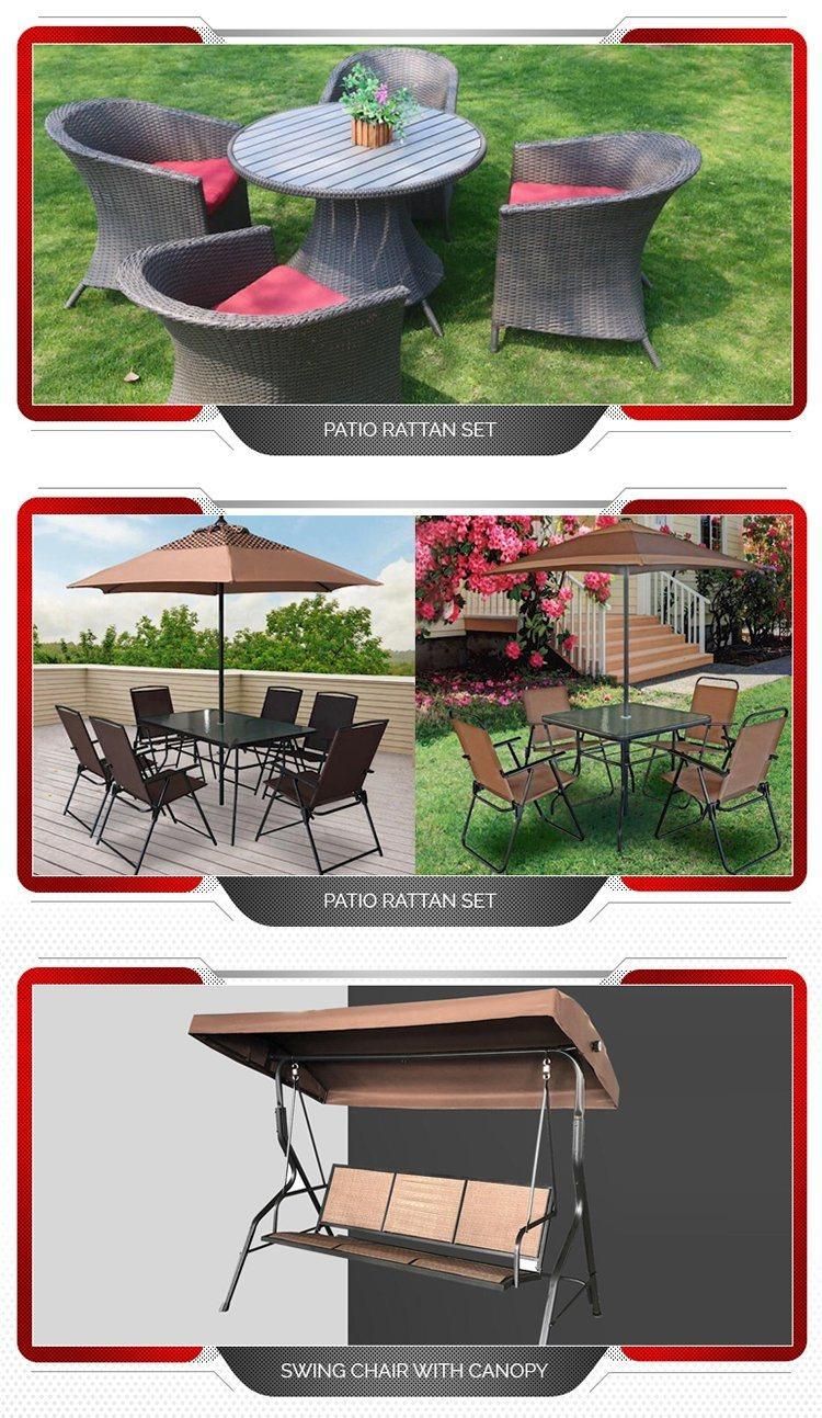 Patio Garden Furniture 4 Seater Cheap Rattan Outdoor Plastic Sofa Set Black Waterproof Seat