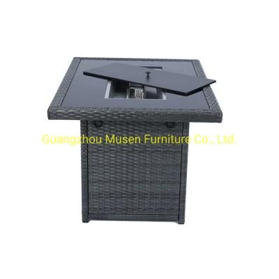 Wicker Garden Modular Sofa Ratan Base Assembly Fire Pit Table