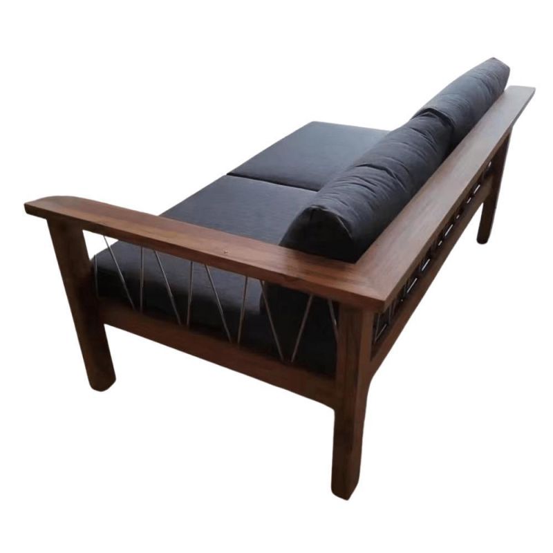 Outdoor Furniture Teak Frame Upholstery Couch Sofa