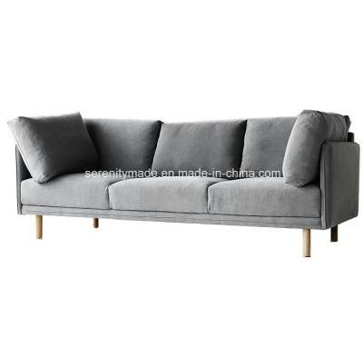 Modern Furniture Italian Elegant Leisure Velvet Upholstered Sofa with Cushion for Home