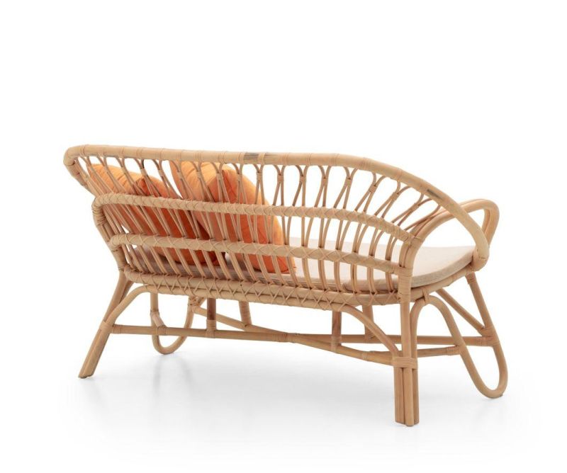 Hospitality Event Furniture Natural Cane Sofa