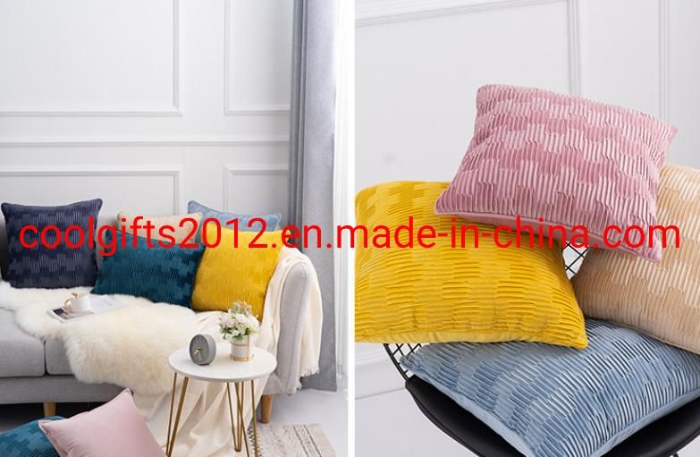 45cm*45cm Pure Color Velvet Pillow Cushion Covers Velvet Decorative Custom Throw Pillow for Sofa