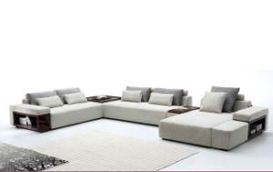 Modern U Shaped Sectional Fabric Sofa 6108