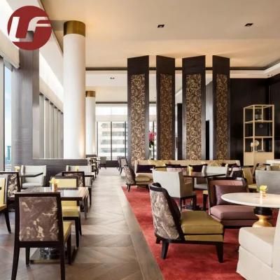 Long Table and Wood Frame Chair for Hotel Lobby Furniture