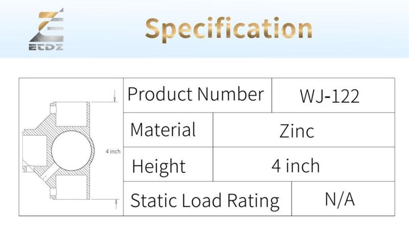 Kitchen Adjustable Leg Wj-122 Kitchen Part Table Equipment Adjustable Leg