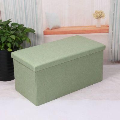 Simple Home Storage Stool Can Sit on Adult Creative Storage Stool, Cloth, Cotton and Linen Sofa, Shoe Stool