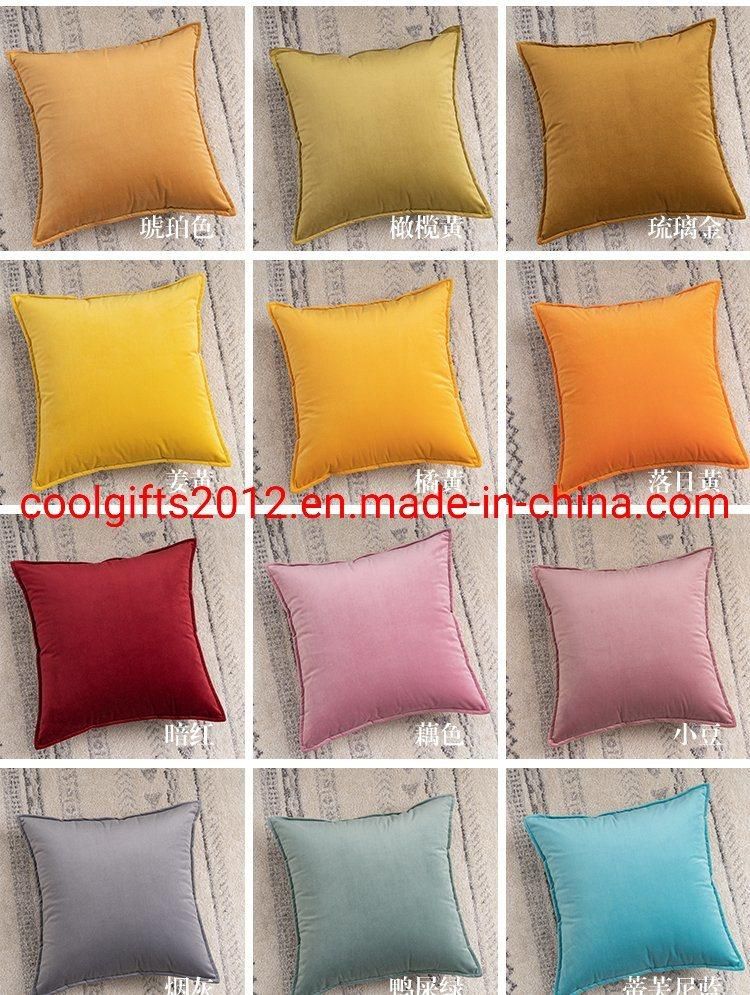 18 X 18 Inch Velvet Square Home Decor Pillow Cushion Cover for Sofa Throw Pillow Covers