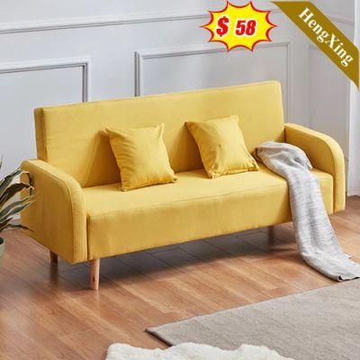 Good Price Living Room Furniture Nordic Style Fabric Sofa with Wood Legs
