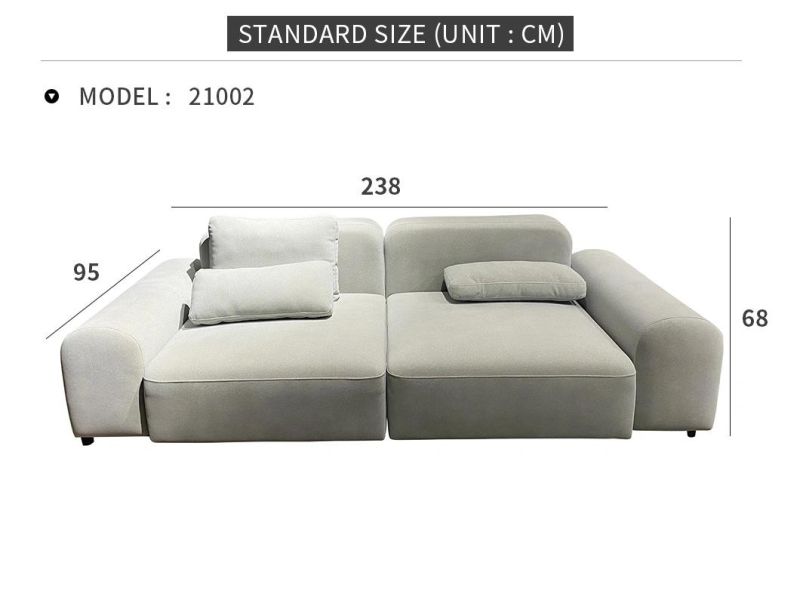 Modern Home Simple and Nice Sofa Set Furniture Nordic Luxury Living Room Bedroom Fabric Sofa Set