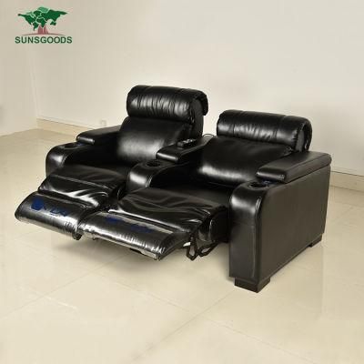 European Modern Home/Office/Hotel Sectional Bonded Leather Recliner Living Room Furniture