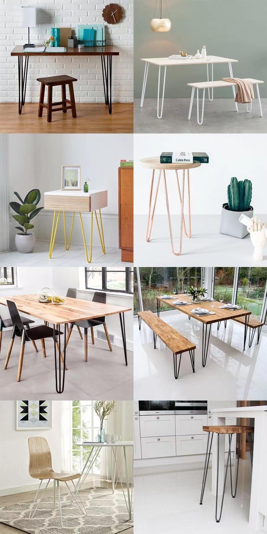 Hairpin Legs Wholesale Iron Steel Restaurant Desk Feet Metal Bench Coffee Dining Furniture Table Hairpin Legs