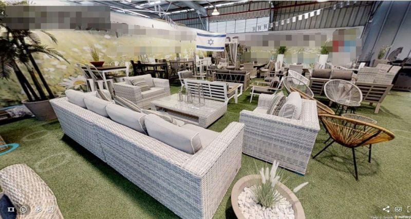 Garden Furniture Outdoor Rattan Hotel Living Room Furniture Patio Round Sofa Sets