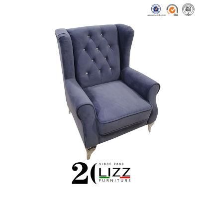 Leisure Design Wooden Chesterfield Leather Sofa Chair