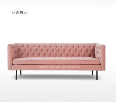 Royal Wedding Simple Fabric Waiting Room Sofa for Rental