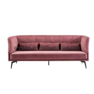 Sofa for Living Room Lounge Pink Velvet Sofa Set