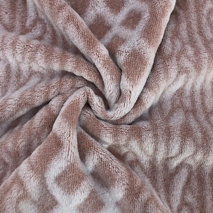 Warm Back Side Printing Cutting Bedding Sofa Blanket Throws