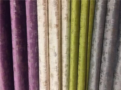 Dyeing and Brozing Frosted Velvet Curtain Fabric Sofa Fabric