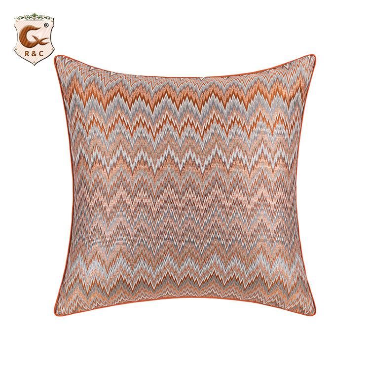 Modern Light Luxury Sofa Couch Car Cushion Cover Silk Satin Hot Stamping Pillow Case Cover Metal Color Pillowcase Pillowcover