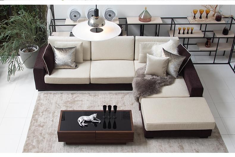 Hot Sponge with Armrest Fabric Home Furniture Living Room Sofa