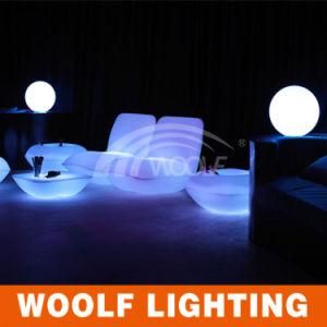 Woolf LED Lit Furniture L Shape Outdoor Waterproof LED Beach Sofa Set