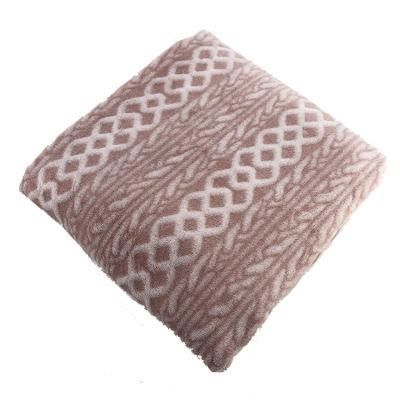 Warm Back Side Printing Cutting Bedding Sofa Blanket Throws