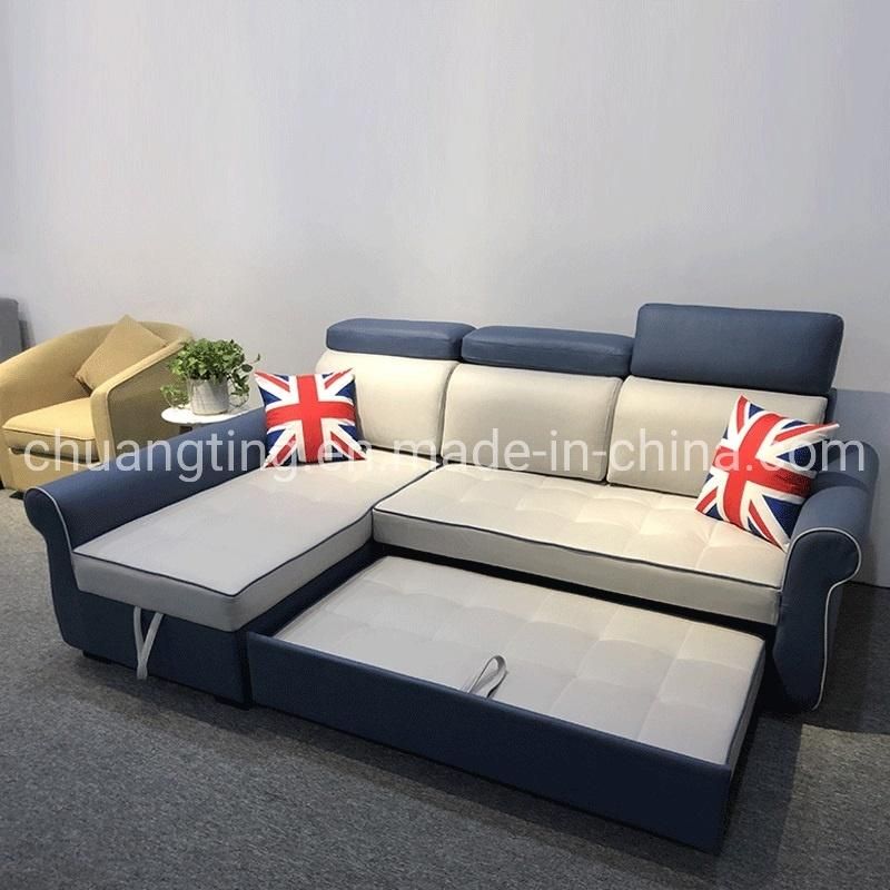 Storage Corner Sofa Set Pull out Function Sofa Cum Bed