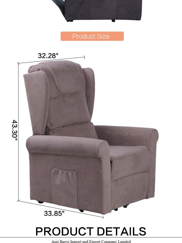 European Stylish Electric Motor Recliner Lift Chair Sofa for Elderly