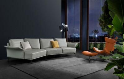 European Simplicity Living Room Furniture Leather Sofa