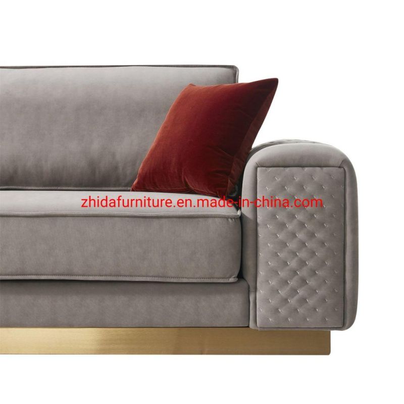 Home Design Living Room 3 Seater Vintage Velvet Couch Sofa