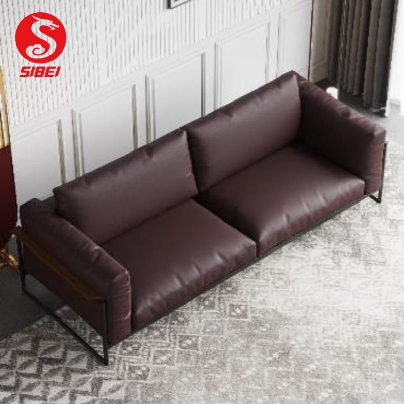 Wholesale Modern Luxury Leisure Couch Home Furniture Set Living Room Furniture Leather Sofa