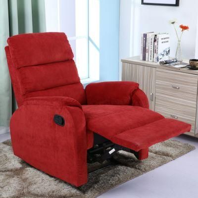 Red Color Home Furniture Manual Recliner Sofa Functional Leisure Lazy Single One Seat Sofa Living Room Sofa Office Chair