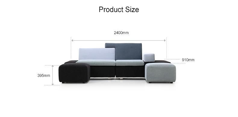 Fabric Non Inflatable Home Furniture Set Modern Latest Design Sofa