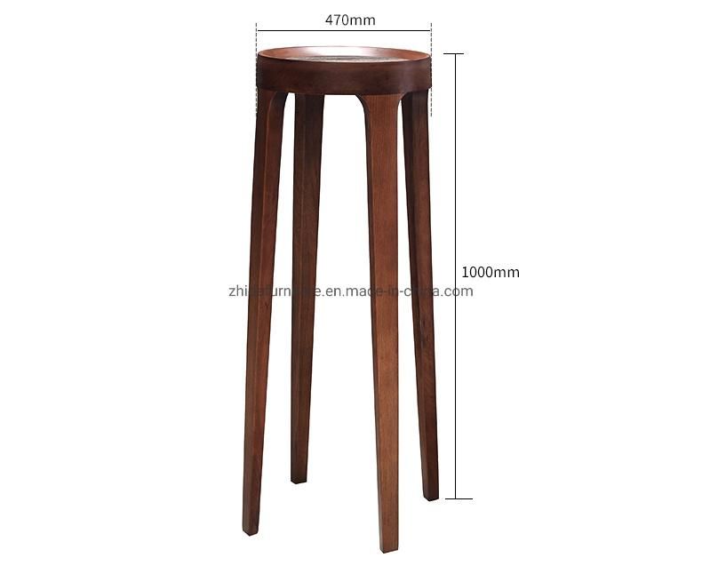 Modern Home Hotel Furniture Living Room Sofa Side High Wooden Table Villa Bedroom Bed Side Table Tea End Table for Sale