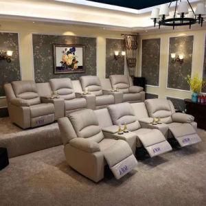 China Electric Type Home Theater Factory Leather Recliner Sofa (Home 2)