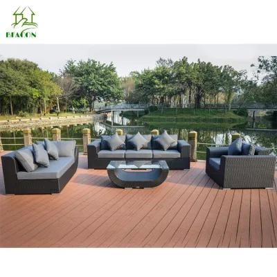 Outdoor Patio Garden Furniture Rattan Wicker Lounge Sofa Set for Home Hotel