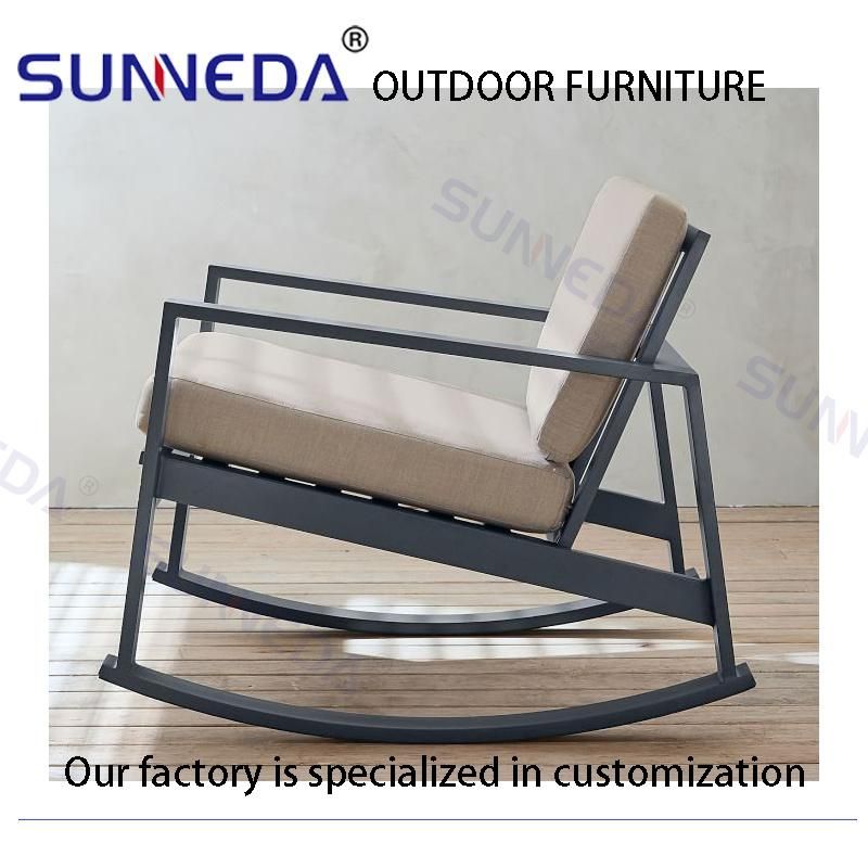 High End Outdoor Extensional Patio Garden Rocking Sofa