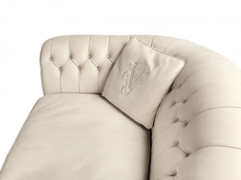 Newest Chesterfield Sofa Home Furniture Factory High Quality European Design Italian Villa Leather Living Room Sectional Sofa