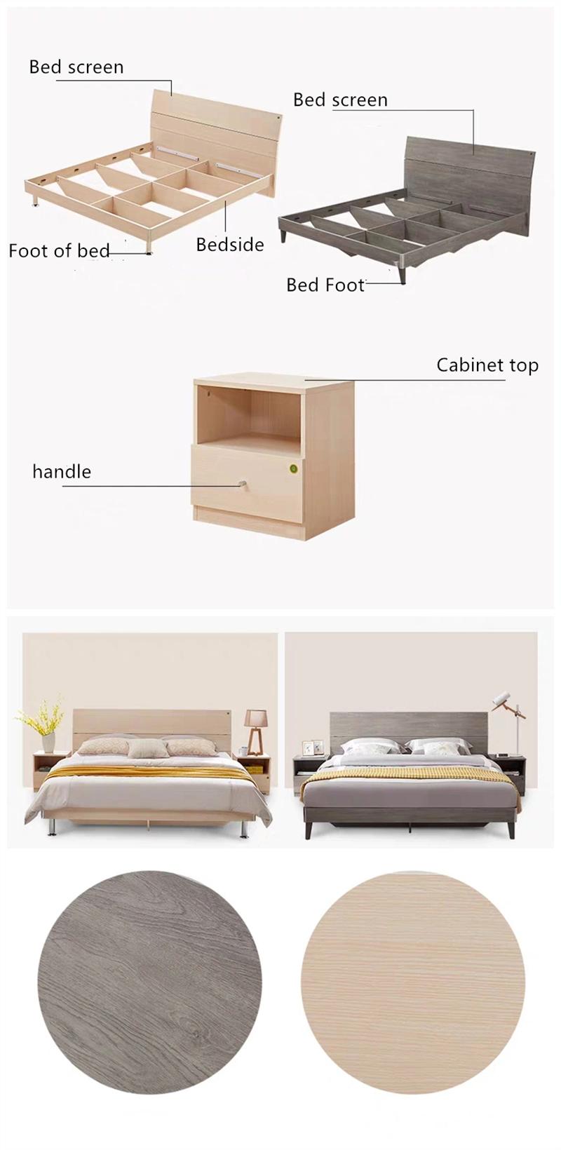 Wholesale Wooden Home Hotel Furniture MDF Mattress Double King Sofa Wall Bunk Murphy Bed