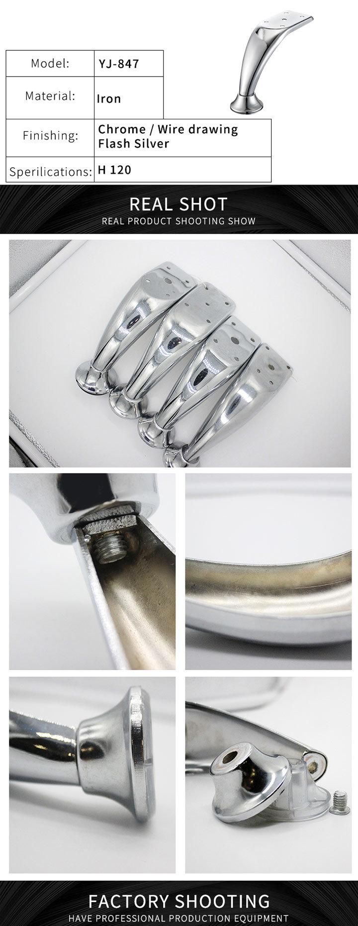 Wholesale 120mm Height Furniture Metal Sofa Feet
