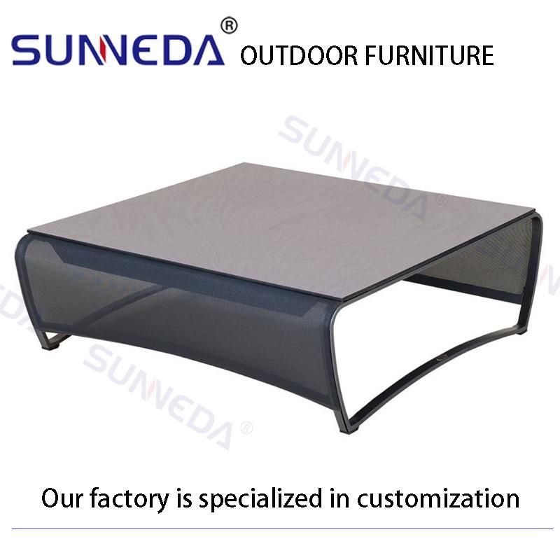 Textilene Aluminum Leisure Home Modern Patio Sofa Outdoor Furniture