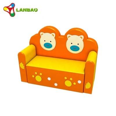 Double Baby Indoor Soft Play Equipment Children Furniture Sofa