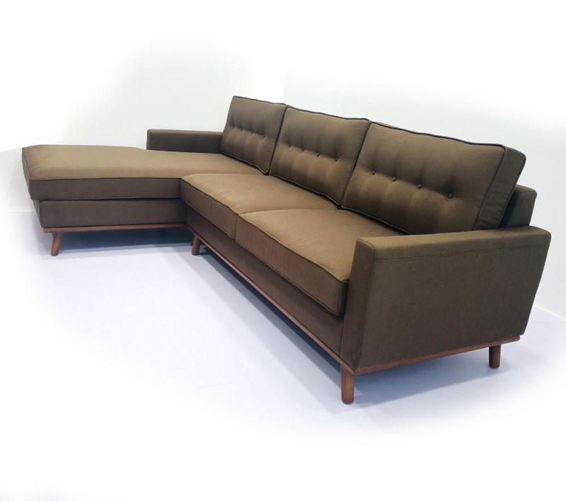 Fabric L Shape Sofa Modern Tufty Corner Sofa Cc-7109