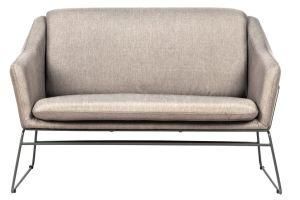 Modern Living Room Sofa with Fabric Upholstered and Metal Frame