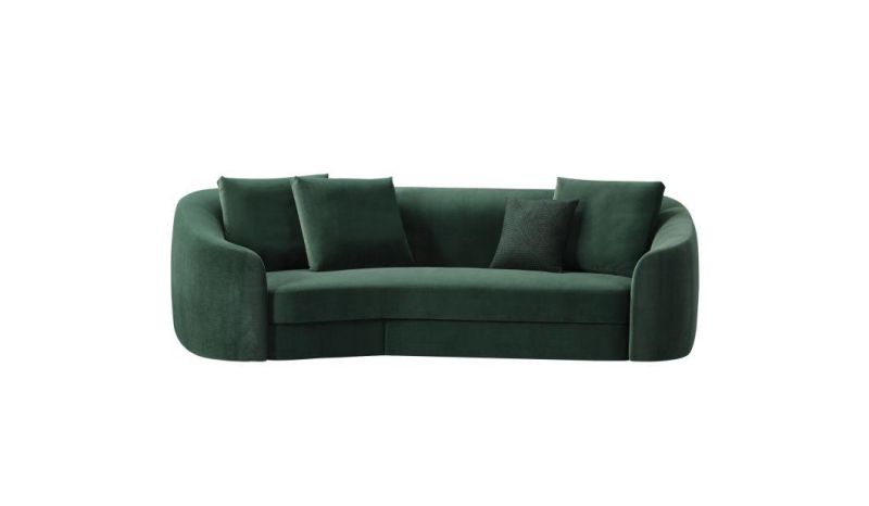 Italian Modern High Quality Solid Wood High Foam with Fabric Living Room Sofa Ls11z